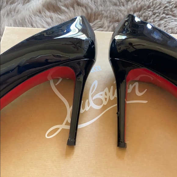 Authentic Christian Louboutin Pigalle Plato patent heels. - Picture 7 of 8